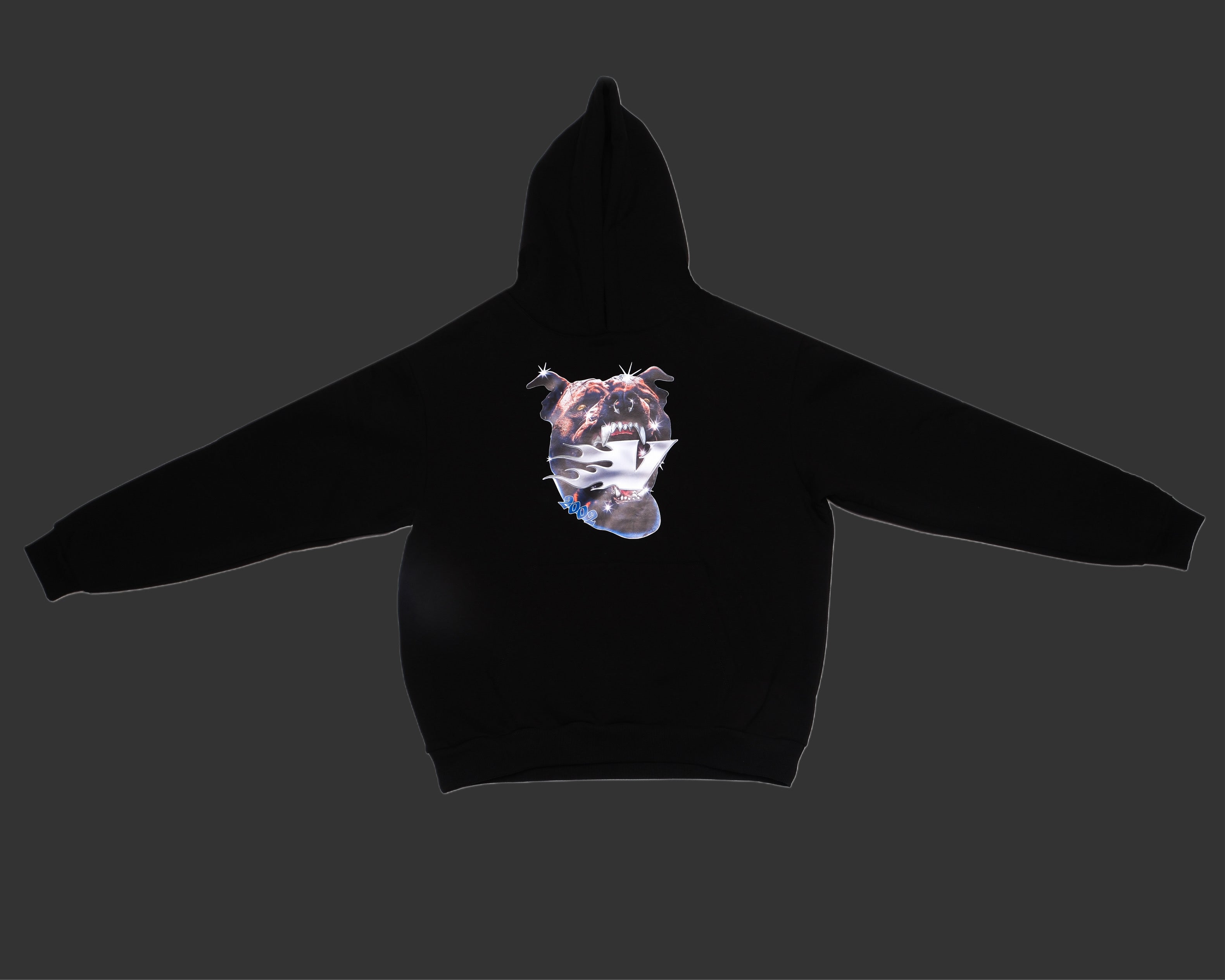 "DOG" HOODIE BLACK