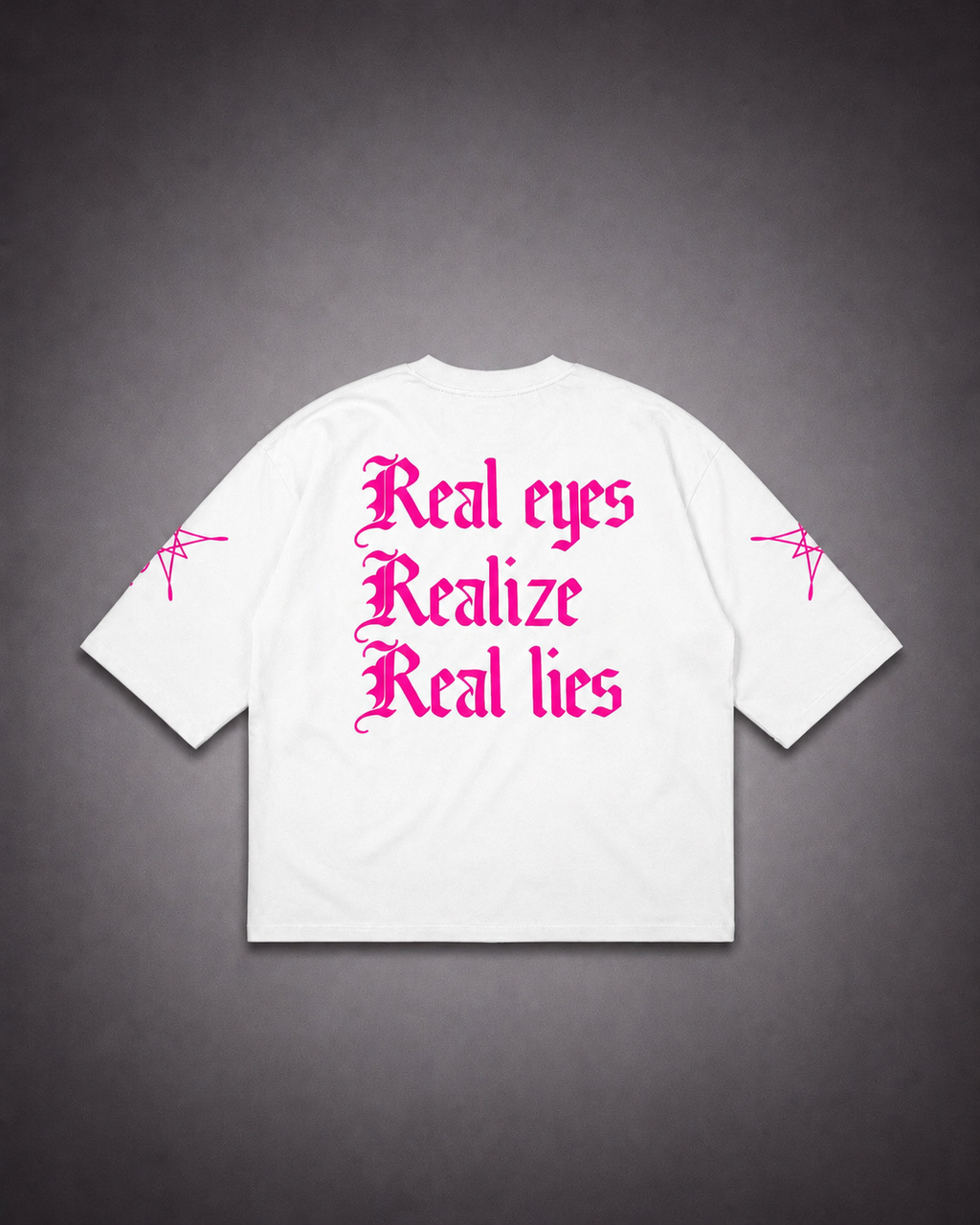 "REAL LIARS" TEE PINK