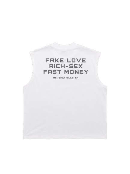 "Beverly Hills" Sleeve White